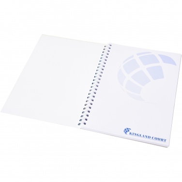 Logotrade Geschäftsgeschenke das Foto: Desk-Mate® A5 Notizbuch mit Kunststoff Cover und Spiralbindung