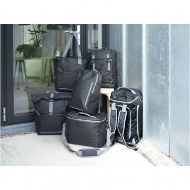 Logotrade Werbeartikel das Foto: Aqua wasserabweisender 15" Laptop-Rucksack aus GRS Recyclingmaterial 21 L