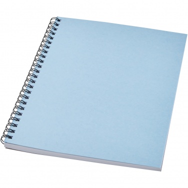 Logotrade werbemittel das Foto: Desk-Mate® A5 recyceltes farbiges Notizbuch mit Spiralbindung