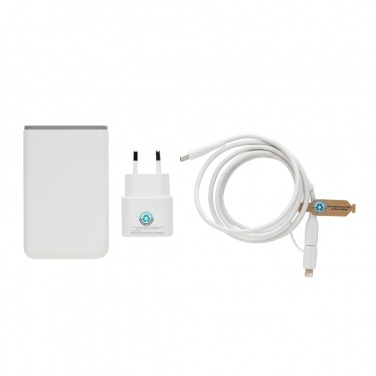 Logotrade werbemittel das Foto: Surge 3-tlg. 20W Type-C Ladeset aus RCS recyceltem PET