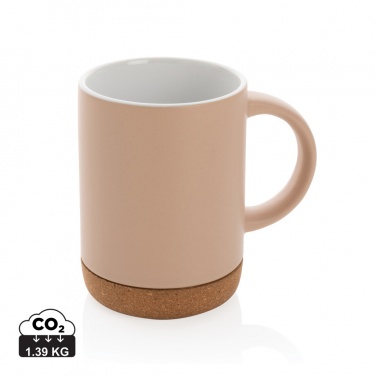 Logotrade Geschäftsgeschenke das Foto: Keramikbecher mit Korkboden, 280ml