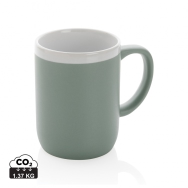 Logotrade Werbegeschenke das Foto: Keramiktasse mit weißem Rand, 300ml