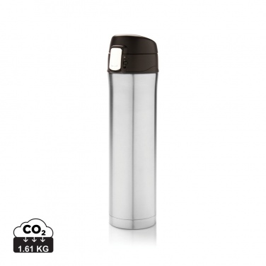 Logotrade Werbegeschenke das Foto: Easy Lock Vakuum-Flasche aus RCS recyceltem Stahl