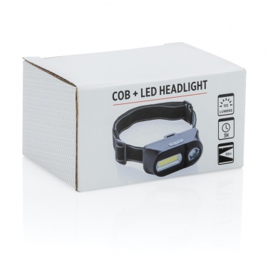 Logotrade Werbeartikel das Foto: COB und LED Stirnlampe