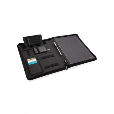 Logotrade Werbegeschenke das Foto: Air 5W Wireless Charging Portfolio A4 mit 5.000mAh Powerbank