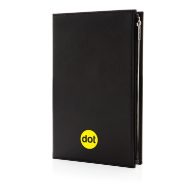 Logotrade Werbeartikel das Foto: Swiss Peak A5 Notizbuch mit Zipper-Tasche