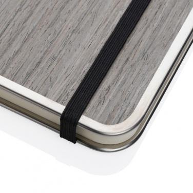 Logotrade Werbeartikel das Foto: Treeline A5 Deluxe Notizbuch mit Holzeinband