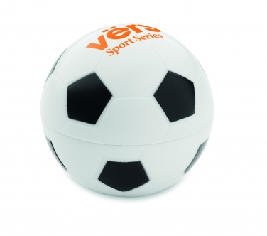 Logotrade Werbegeschenke das Foto: Lippenbalsam Fußball