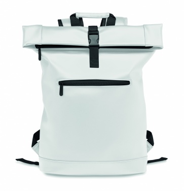 Logotrade werbemittel das Foto: 15" Rolltop-Rucksack PU
