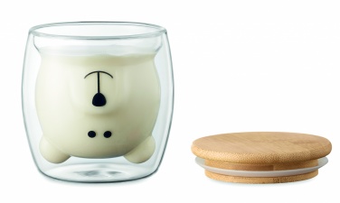 Logotrade Werbeartikel das Foto: Becher Borosilikatglas Bär