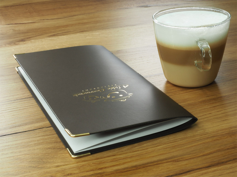 Logotrade Geschäftsgeschenke das Foto: Menükarte Ambiente 1182094