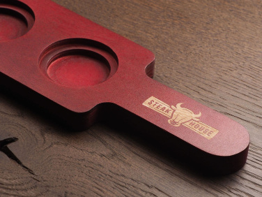 Logotrade werbemittel das Foto: Hölzernes 3-Schuss-Servierbrett 1863121