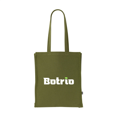 Logotrade werbemittel das Foto: Einfarbige Tasche aus recyceltem Canvas GRS (340 g/m²)