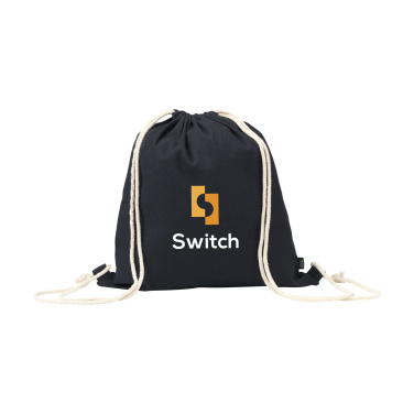 Logotrade Logogeschenke das Foto: PromoColour GRS Rucksack aus recycelter Baumwolle (150 g/m²)