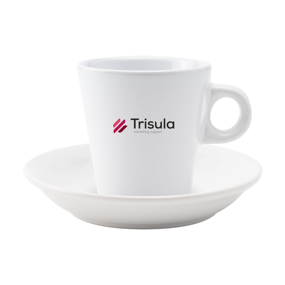 Logotrade Werbegeschenke das Foto: Burano 200 ml Tasse und Untertasse