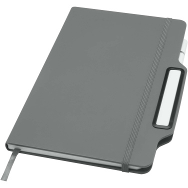 Logotrade Firmengeschenke das Foto: Nexus A5 Hardcover Notizbuch mit Kugelschreiber und Bleistiftset (schwarze Mine)