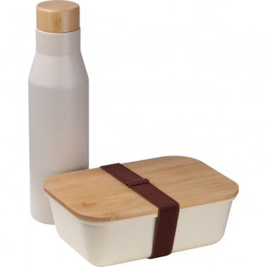 Logotrade Logogeschenke das Foto: Set Lunchbox mit Edelstahlflasche Toronto