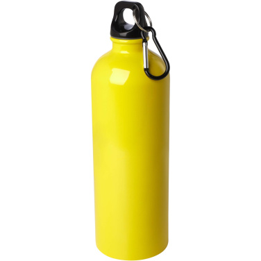 Logotrade Werbeartikel das Foto: Oregon 750 ml RCS-zertifizierte, einwandige Trinkflasche aus Edelstahl mit Karabinerhaken