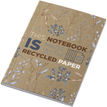 Logotrade Werbegeschenke das Foto: Novella Austen A6 Softcover Notizbuch aus recyceltem Kraftpapier – 50 Blatt