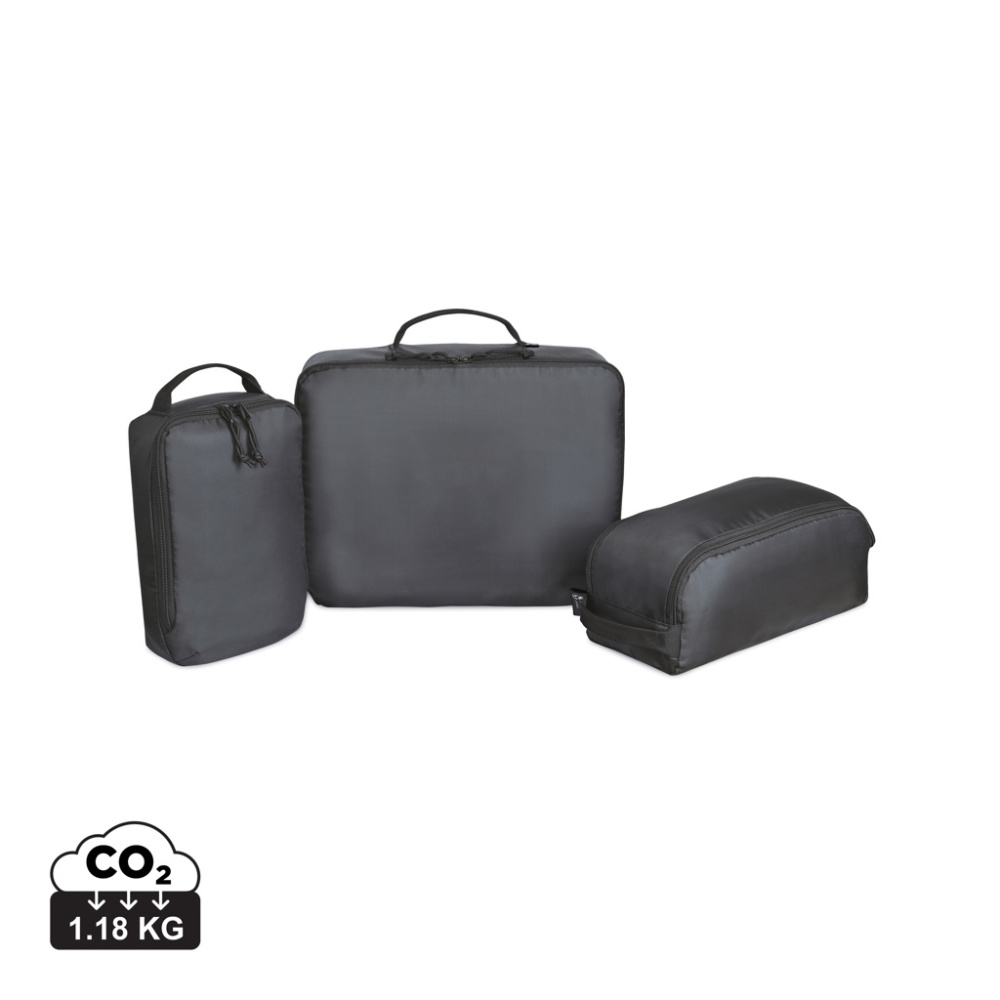 Logotrade Logogeschenke das Foto: Renew AWARE™ rPET 3-teiliges Packing-Cube-Set