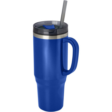 Logotrade werbemittel das Foto: Melbourne 1200 ml RCS-zertifizierter Isolierbecher mit Strohhalm