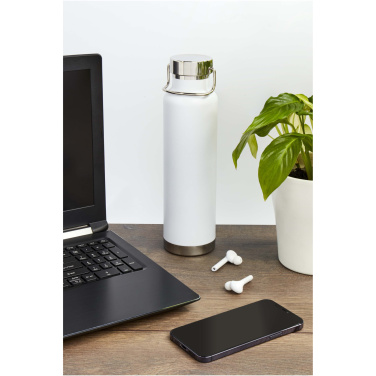 Logotrade Logogeschenke das Foto: Thor 650 ml RCS-zertifizierte Kupfer-Vakuum Isolierflasche aus recyceltem Edelstahl
