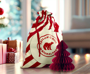Logotrade werbemittel das Foto: Beutel mit Kordelzug Xmas