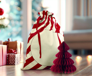 Logotrade Werbeartikel das Foto: Beutel mit Kordelzug Xmas