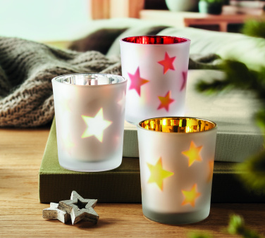 Logotrade Werbegeschenke das Foto: LED-Teelicht im Glashalter