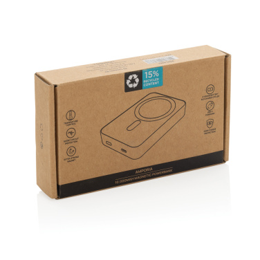 Logotrade werbemittel das Foto: Amporia 10.000mAh magnetische Powerbak aus RCS rec. ABS