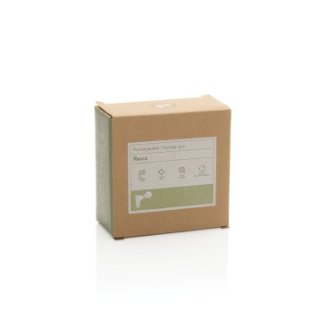Logotrade werbemittel das Foto: Revix Massage-Gun aus RCS recyceltem ABS