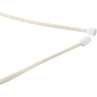 Logotrade Werbeartikel das Foto: Adhab Smartphone Lanyard mit Bambusdetails