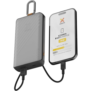 Logotrade Firmengeschenke das Foto: Xtorm XG2S101 Go2 10.000 mAh 15W Solar Powerbank mit Lampe