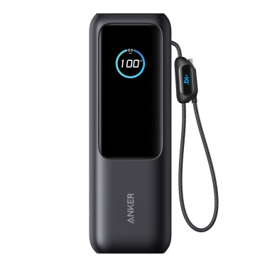Logotrade Werbeartikel das Foto: Anker Powerbank 25.000mAh-165W, mit integr. einziehb. Kabel
