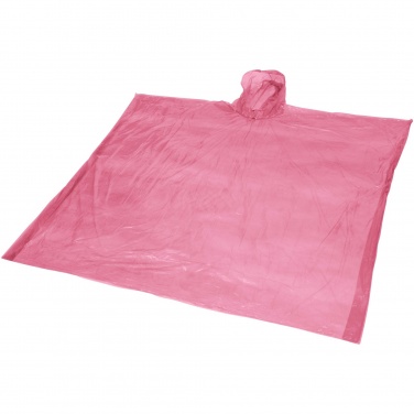 Logo trade advertising products picture of: Ziva disposable rain poncho with storage pouch