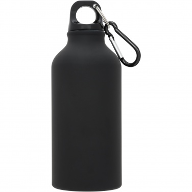 Logo trade promotional products picture of: Oregon 400 ml matte water bottle with carabiner