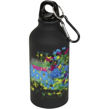 Logotrade promotional merchandise photo of: Oregon 400 ml matte water bottle with carabiner