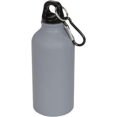 Logotrade promotional product image of: Oregon 400 ml matte water bottle with carabiner