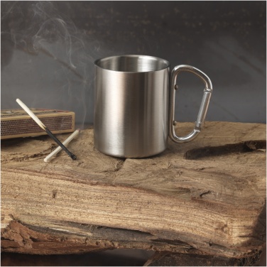 Logotrade promotional product image of: Alps 200 ml insulated mug with carabiner