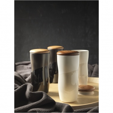 Logotrade corporate gifts photo of: Double-walled ceramic tumbler Reno 370 ml
