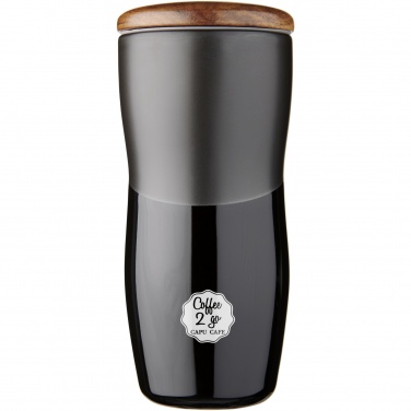 Logo trade corporate gifts image of: Double-walled ceramic tumbler Reno 370 ml