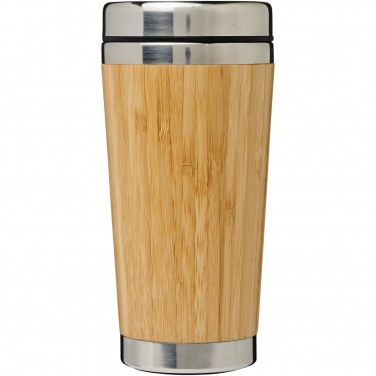 Logo trade promotional item photo of: Bambus 450 ml tumbler with bamboo outer