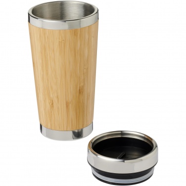 Logotrade promotional product picture of: Bambus 450 ml tumbler with bamboo outer