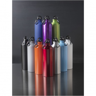 Logotrade promotional item image of: Oregon 770 ml matte water bottle with carabiner