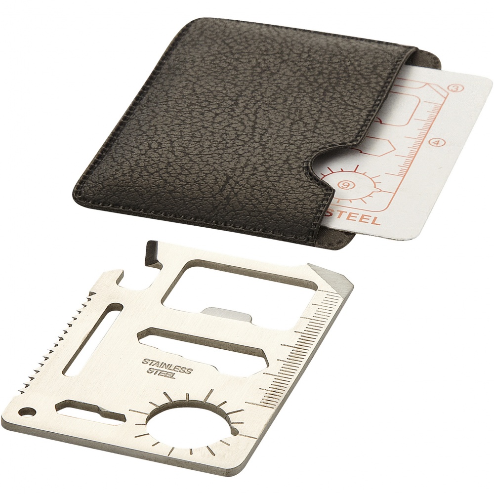Logo trade advertising products image of: Saki 15-function pocket tool card
