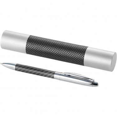 Logotrade business gifts photo of: Winona ballpoint pen with carbon fibre details
