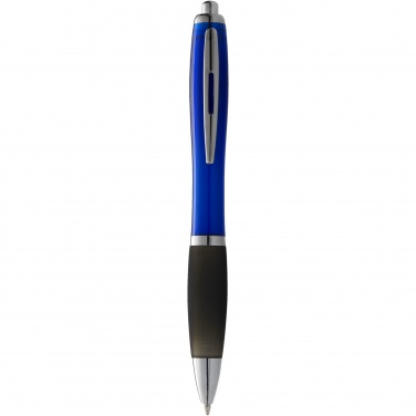 Logo trade promotional gift photo of: Nash ballpoint pen coloured barrel and black grip