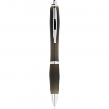 Logo trade promotional merchandise picture of: Nash ballpoint pen coloured barrel and black grip