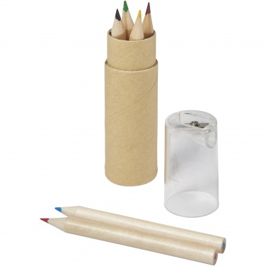 Logo trade corporate gift photo of: Kram 6-piece coloured pencil set