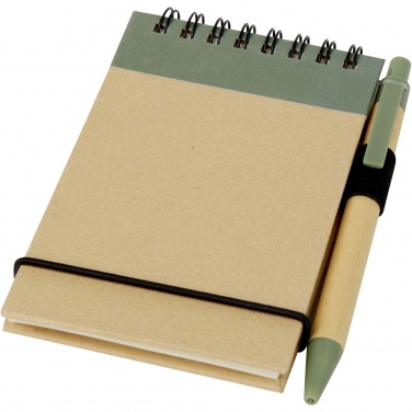 Logotrade promotional gift image of: Zuse A7 recycled jotter notepad with pen